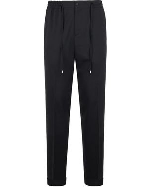 Philipp Plein Pantalon De Costume À Lien De Resserrage - Blue