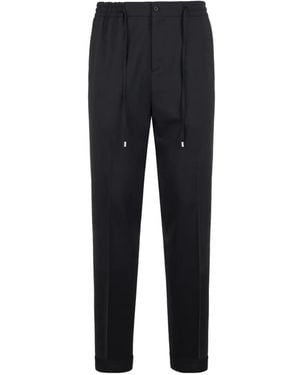 Philipp Plein Pantalon De Costume À Lien De Resserrage - Blue