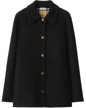 Burberry Wool Overshirt - Black