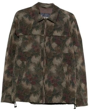 Herno Floral Print Jacket - Green
