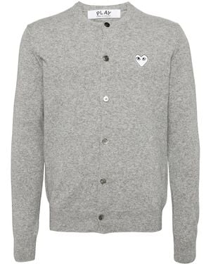 COMME DES GARÇONS PLAY Wool Cardigan - Grey