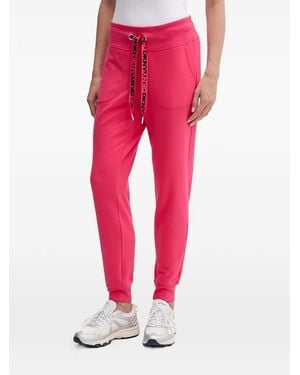 DKNY Logo Drawstring Trousers - Red
