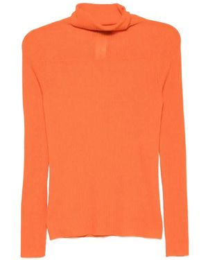 Fabiana Filippi Ribbed Roll-Neck Jumper - Orange