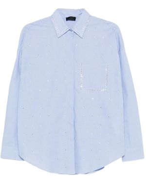 Liu Jo Rhinestone Shirt - Blue