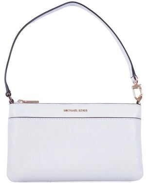 Michael Kors Medium Grained Leather Shoulder Bag - White