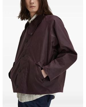 Barbour Corduroy Collar Jacket - Purple