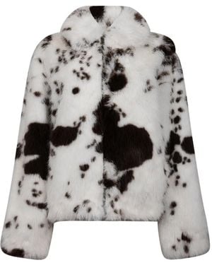 MC2 Saint Barth Cow-Print Jacket - White