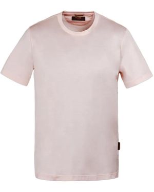 Moorer Round-Neck Slim-Fit T-Shirt - Pink