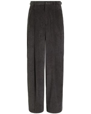 Dolce & Gabbana Pantalon En Velours - Black