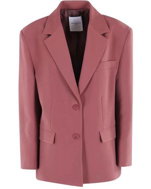 Isabelle Blanche Single-Breasted Blazer - Pink