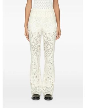 Sea Arianna Floral Lace Pants - White