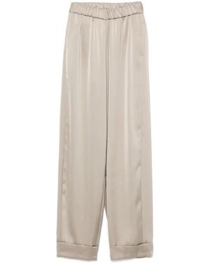 Blanca Vita Pantalon En Satin - Neutre