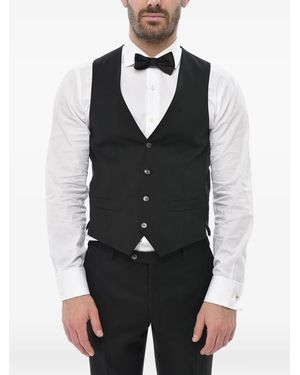Corneliani Virgin-Wool Waistcoat - Black
