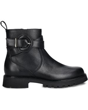 Baldinini Buckled Side-Zip Ankle Boots - Black