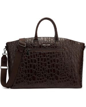 Roberto Cavalli クロコプリント バッグ - ブラック