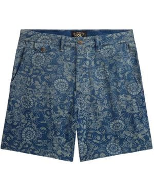 RRL Printed Shorts - Blue
