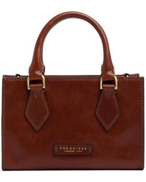 The Bridge Leather Tote Bag - Brown