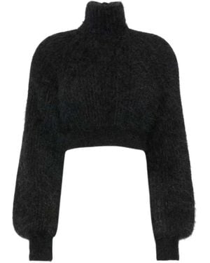 Max Mara Mélange Mohair Yarn Jumper - Black
