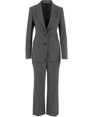 Tagliatore Costume À Veste À Simple Boutonnage - Gris