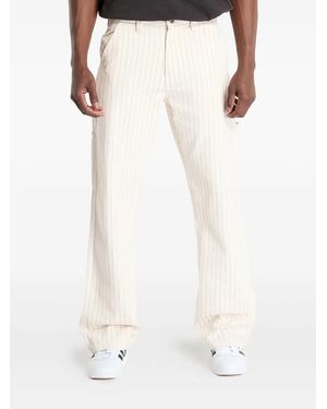 Dickies Pinstripe Trousers - White