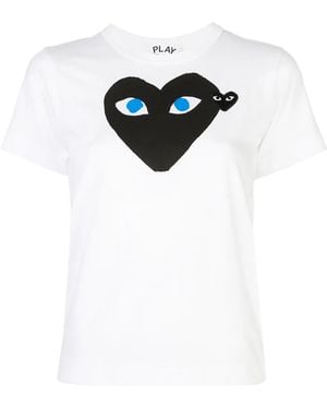 COMME DES GARÇONS PLAY T087 Black Heart T-shirt White