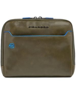 Piquadro Logo-Plaque Crossbody Bag - Green