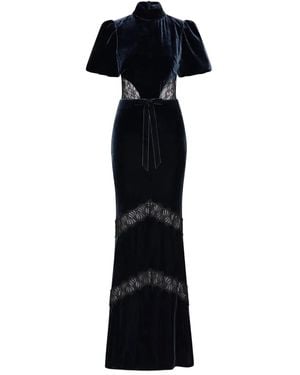 Rebecca Vallance Minerva Maxi-Jurk Met Kant - Zwart