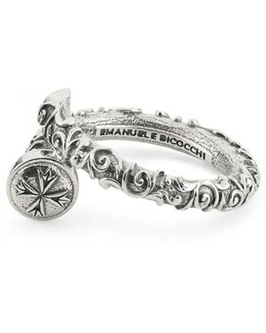 Emanuele Bicocchi Brushed-Finish Ring - White