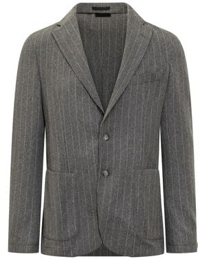 BOSS Striped Blazer - Grey