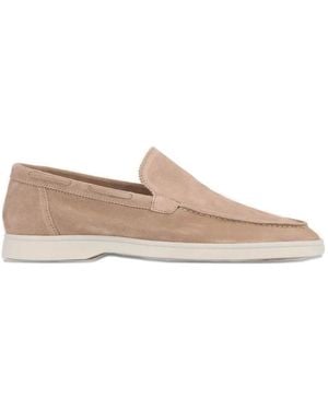 Aurélien Yacht Scalloped-Edge Loafers - Natural