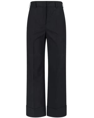 Slowear Turn-Up Cuff Pants - Blue