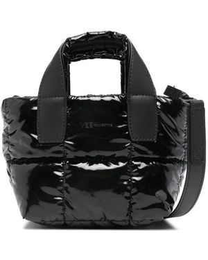 VEE COLLECTIVE Mini Porter Vinyl Tote Bag - Black