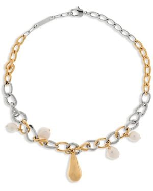 Marni Chain-Link Necklace - Metallic