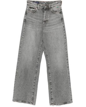 Philipp Plein Frayed-Hem Jeans - Grey