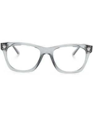 Versace Brille Mit Eckigem Gestell - Grau