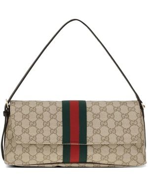 Gucci Shoulder Bag With Monogram - Metallic