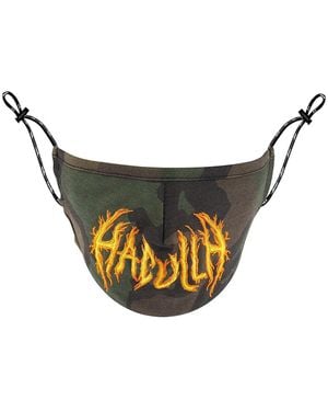 Haculla Flame Logo Face Mask - Metallic