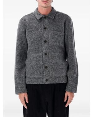 Universal Works Uniform Button-Up Patch-Pocket Jacket - Gray