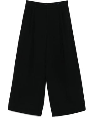 Max Mara High-Waisted Trousers - Black