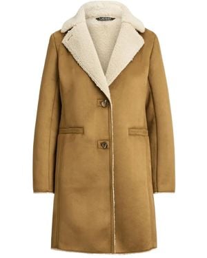 Ralph Lauren Faux-Fur Collar Coat - Natural