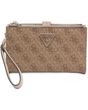 Guess Portemonnaie Mit Monogramm-Print - Braun