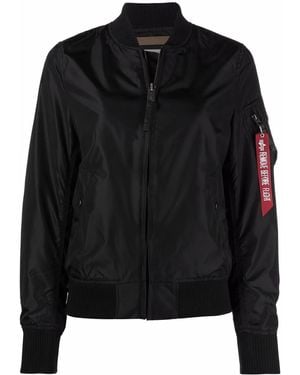 Alpha Industries Baseball-Collar Track Jacket - Black