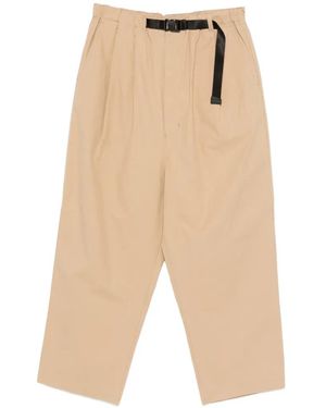 Comme des Garçons Pleated Belted Trousers - White