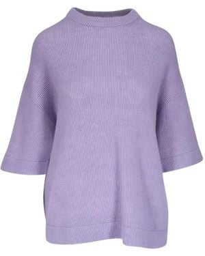 Brunello Cucinelli Gerippter Pullover - Lila