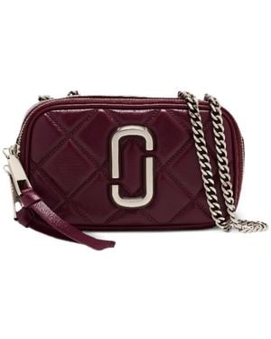 Marc Jacobs Bolso De Hombro The Softshot De Cuero Acolchado - Morado