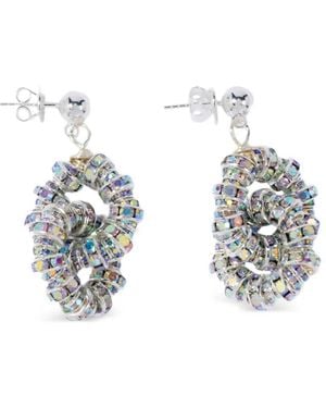 PEARL OCTOPUSS.Y Pendiente Con Apliques - Blanco
