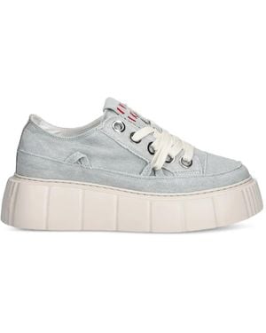 Inuikii Frayed Chunky-Sole Trainers - White