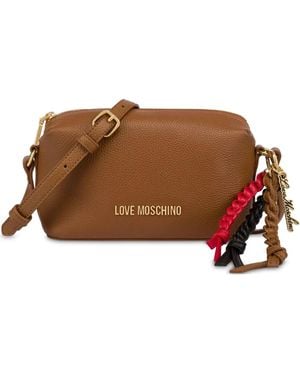 Love Moschino Logo-Lettering Crossbody Bag - Brown