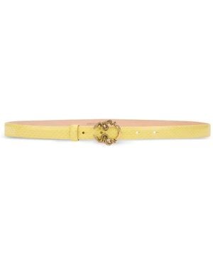 Roberto Cavalli Snake-Buckle Belt - Yellow