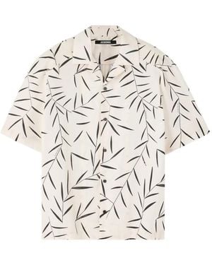Jacquemus Hemd Mit Blatt-Print - Weiß